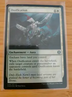 MTG Ossification (FOIL) 026 Phyrexia: All Will Be One M/NM Free UK P&P - Image 1