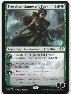 Freyalise, Llanowar's Fury *Regular* CMM 290 NM-LP - Image 1