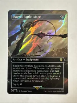 Nazgul Battle-Mace (Borderless) (Surge Foil) MTG Commander: Lord of the Rings - Image 1