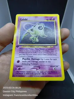 Pokemon Card - CELEBI #3 - HOLO 1ST EDITION (NEO REVELATION) YEAR 2001 - Image 4
