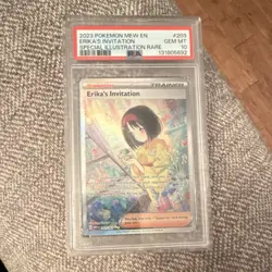 Pokemon Erika's Invitation 203/165 Scarlet & Violet Special Illustration PSA 10 - Image 1