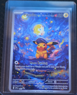Pokemon Pikachu with The Starry Night SVP 085 Foil 60 HP English - Image 1