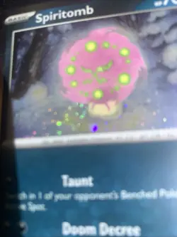 Spiritomb - 129/198 - Pokemon Scarlet Violet Base Cosmos Holo - Pokemon SWIRL - Image 2