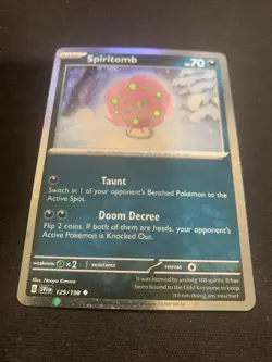Spiritomb - 129/198 - Pokemon Scarlet Violet Base Cosmos Holo - Pokemon SWIRL - Image 5