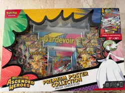 Pokemon Ascended Heroes Premium Poster Collection Box Mega Gardevoir SEALED BOX - Image 1