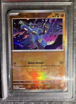 2025 POKEMON TCG PSA 9 Riolu PRISMATIC EVOLUTIONS MASTER BALL - Image 3