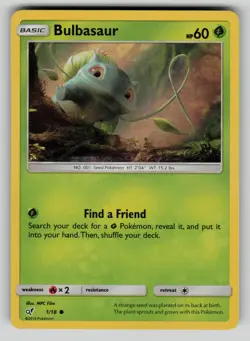 Bulbasaur 1/18 Common Detective Pikachu Pokemon LP - Image 1