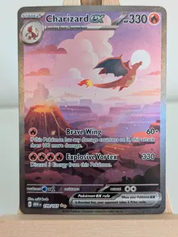 Pokemon TCG Charizard EX 199/165 Scarlet Violet 151 - Image 1