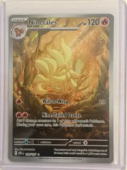 Pokemon Ninetales Illustration Rare Holo SV03 Obsidian Flames 199/197 120 HP - Image 2