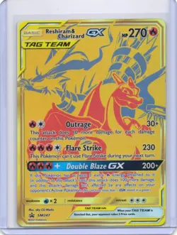 Pokemon Reshiram & Charizard GX - Promo SM Promos SM247 NM Holo - Image 1