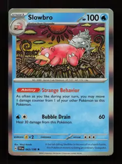 Slowbro 043/198 Rare Scarlet & Violet Pokemon Holo Near Mint - Image 1