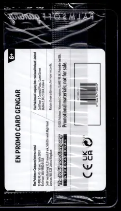 SEALED GENGAR 050/088 - EB GAMES STAMPED PROMO - PERFECT ORDER - POKEMON - NM - Image 2