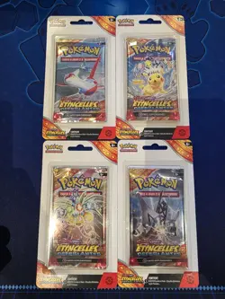 Artset POKEMON 4 Boosters sous Blister EV08 Etincelles Deferlantes FR et Neuf - Image 1