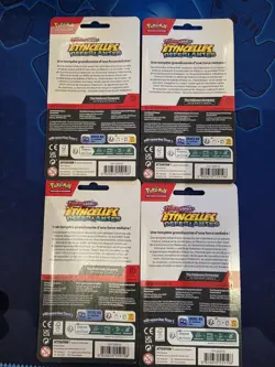 Artset POKEMON 4 Boosters sous Blister EV08 Etincelles Deferlantes FR et Neuf - Image 2