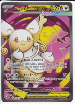 Mega Audino ex 253/217 Ultra Rare ME: Ascended Heroes Pokemon Holo Near Mint - Image 1