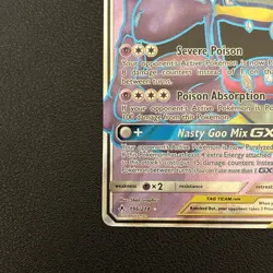 Pokemon TCG Muk & Alolan Muk GX (Full Art) 196/214 Sm-Unbroken Bonds Holo NM - Image 2