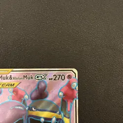 Pokemon TCG Muk & Alolan Muk GX (Full Art) 196/214 Sm-Unbroken Bonds Holo NM - Image 4