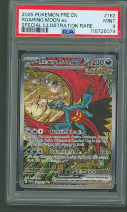 Roaring Moon ex SIR 162/131 Pokemon Prismatic Evolutions 2025 PSA 9 - Image 1