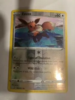 Eevee 052/072 Shining Fates Pokemon Reverse Holo Foil Rare - Image 1