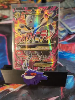 Pokemon TCG Breakthrough M Mega Mewtwo EX Full Art Ultra #160/162 LP - Image 1