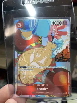 FRANKY! Holo Alt Art Rare One Piece TCG Gift Collection 2023 OP01-021, CGC - Image 2
