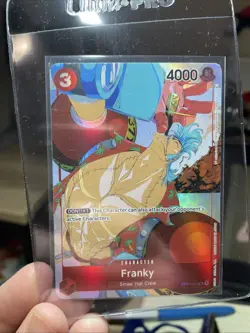 FRANKY! Holo Alt Art Rare One Piece TCG Gift Collection 2023 OP01-021, CGC - Image 4