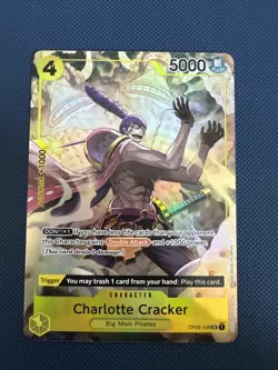 One Piece Charlotte Cracker (Alternate Art) - Pillars of Strength (OP03) NM Foil - Image 1