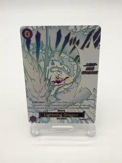 One Piece OP15-077 Lightning Dragon Event Alt Art Parallel Pack Fresh Near Mint - Image 1