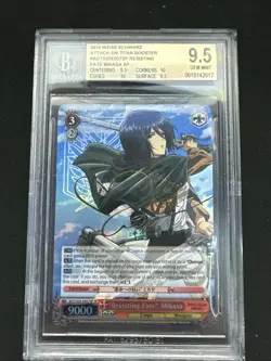 Resisting Fate Mikasa 2015 Weiss Schwarz Attack on Titan AOT/S35-E057SP BGS 9.5 - Image 1