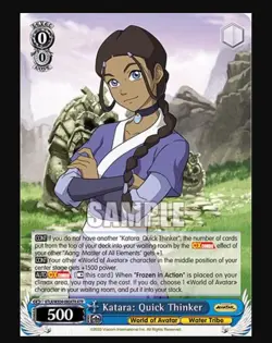 Weiss Schwarz Katara: Quick Thinker Avatar: The Last Airbender ATLA/WX04 080ATR - Image 2