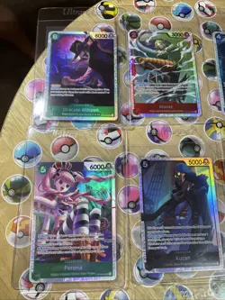 One Piece TCG 15 cards total Secret Rares! Multiple Sets! CCG Holo Artworks NM! - Image 2