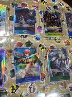 One Piece TCG 15 cards total Secret Rares! Multiple Sets! CCG Holo Artworks NM! - Image 3