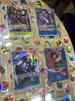 One Piece TCG 15 cards total Secret Rares! Multiple Sets! CCG Holo Artworks NM! - Image 4