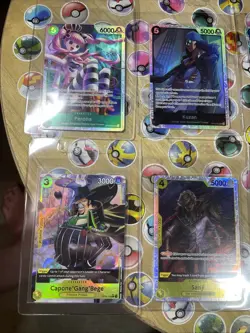 One Piece TCG 15 cards total Secret Rares! Multiple Sets! CCG Holo Artworks NM! - Image 5