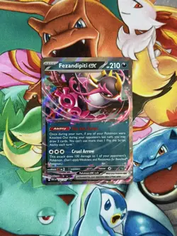 Fezandipiti EX 142/217 Ascended Heroes NM Pokemon Card - Image 1