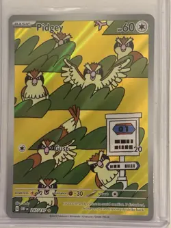 Pokemon Pidgey Reverse Holo SV03 Obsidian Flames 207/197 60 HP Card - Image 2