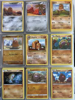 Pokemon Card Species Set Lot - 9x Unique Cards / Diglett Family 4 - Image 1