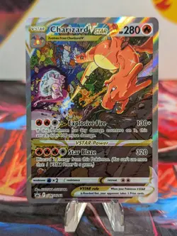 Charizard VSTAR SWSH262 SWSH: Sword & Shield Promo Cards Holo Off Center - Image 1
