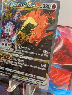 Charizard VSTAR SWSH262 SWSH: Sword & Shield Promo Cards Holo Off Center - Image 5