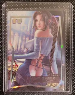 AERITH FINAL FANTASY 7 GODDESS STORY LUCKY GODDESS 2 SV-02 waifu anime card new - Image 1