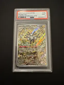 2024 POKEMON SVP EN-SV BLACK STAR PROMO #159 MAGNETON PSA 9 - Image 1