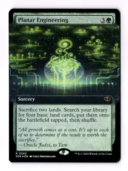 Planar Engineering (Extended Art) (Foil) 340 (R) MTG Secrets of Strixhaven (SOS) - Image 1