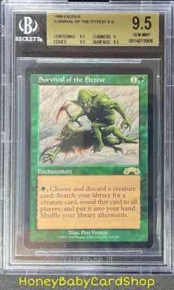 MTG Exodus 1998 Survival of the Fittest BGS 9.5 GEM MINT Silver Age IconicStaple - Image 1