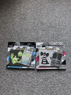 Pokemon Black Bolt and White Flare Tech Sticker Collection Set of 2 - Image 1