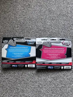 Pokemon Black Bolt and White Flare Tech Sticker Collection Set of 2 - Image 2