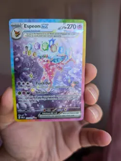 Pokemon TCG Espeon EX 155/131 Illustration Rare Prismatic Evolution 2025 NM - Image 2