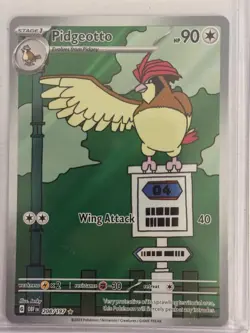 Pokemon Pidgeotto Illustration Rare Holo SV03 Obsidian Flames 208/197 90 HP Card - Image 2