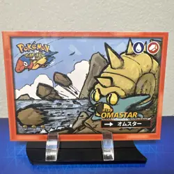 Omastar #139 & Omanyte #138 Pokemon Safari Flash Edition Broke Ice Holo - Image 3
