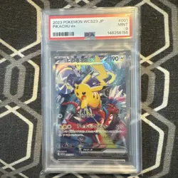 PSA 9 Pikachu ex 001/030 Yokohama World Championship WCS23 Pokemon Japanese - Image 1