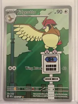 Pokemon Pidgeotto Illustration Rare Holo SV03 Obsidian Flames 208/197 90 HP - Image 2